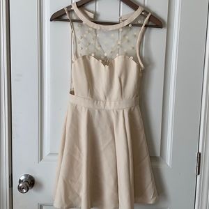 Casual cream dress